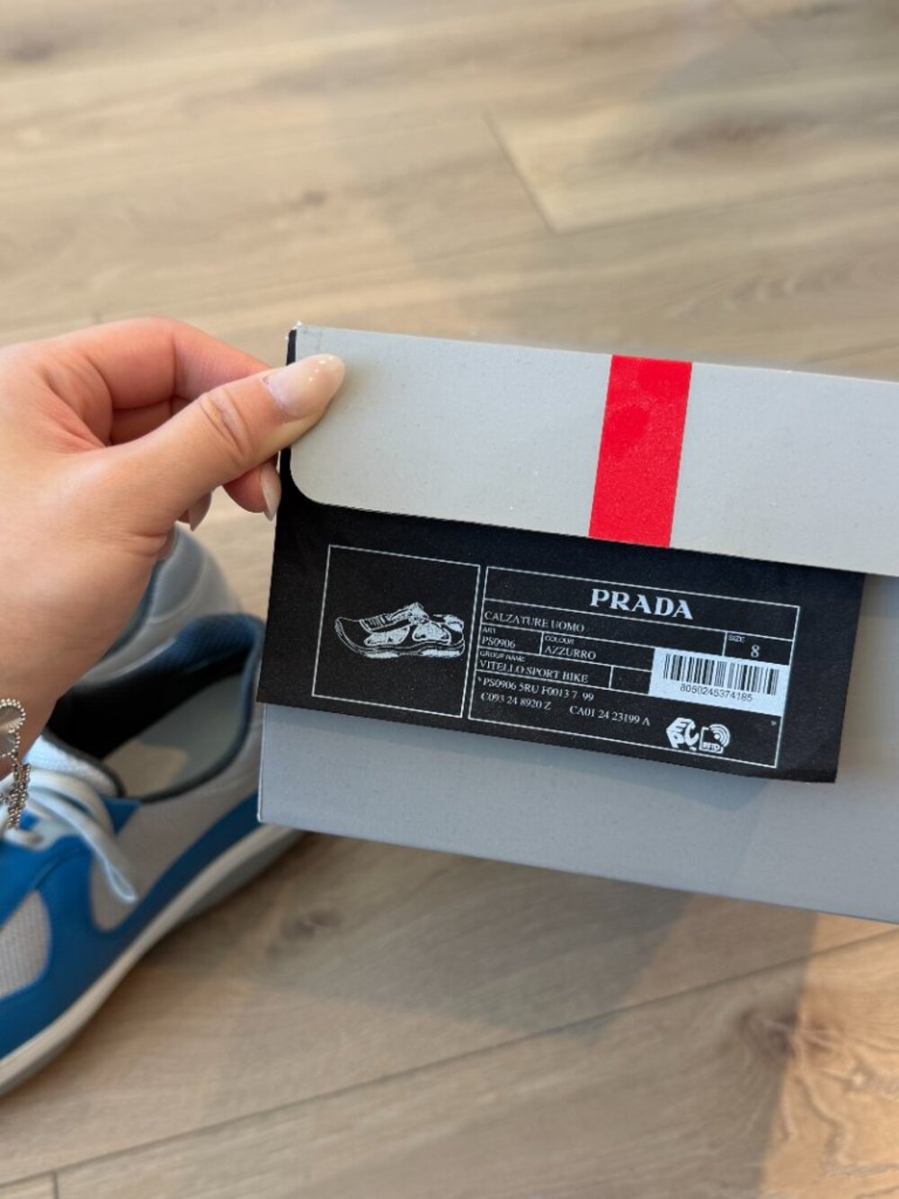 Prada American Cup Sneakers Men's Size 8 - Picture 6 of 6